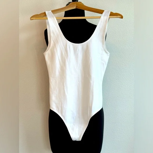 Wilfred Free Bodysuit Tank - White - One Piece - Medium - Picture 1 of 4